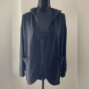 Gap Black Open Hoodie Cardigan Size Small